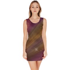 Space Orbs Stars Abstract Sky Bodycon Dress