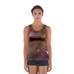 Space Orbs Stars Abstract Sky Sport Tank Top  by Wegoenart