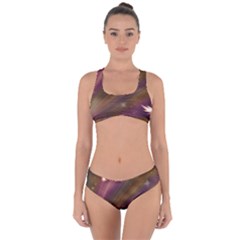 Space Orbs Stars Abstract Sky Criss Cross Bikini Set by Wegoenart