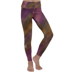 Space Orbs Stars Abstract Sky Kids  Lightweight Velour Classic Yoga Leggings