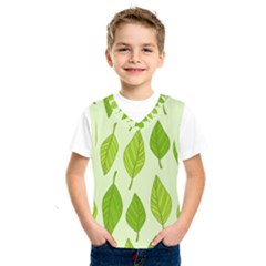 Autumn Background Boxes Green Leaf Kids  Sportswear by Wegoenart