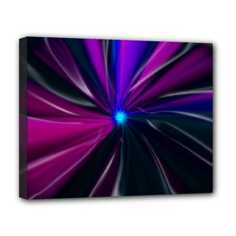 Abstract Background Lightning Deluxe Canvas 20  X 16  (stretched) by Wegoenart