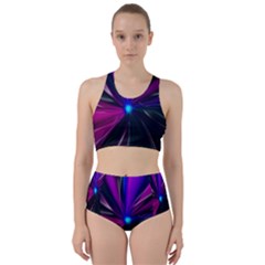 Abstract Background Lightning Racer Back Bikini Set by Wegoenart