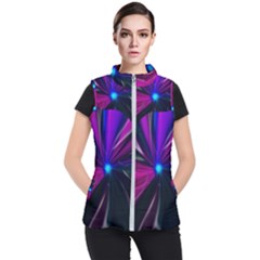 Abstract Background Lightning Women s Puffer Vest by Wegoenart