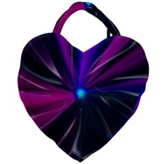 Abstract Background Lightning Giant Heart Shaped Tote by Wegoenart