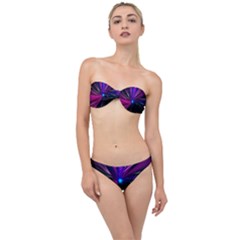 Abstract Background Lightning Classic Bandeau Bikini Set by Wegoenart