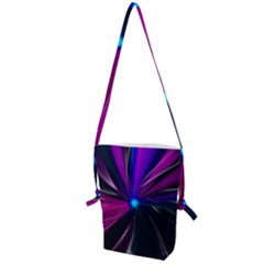 Abstract Background Lightning Folding Shoulder Bag