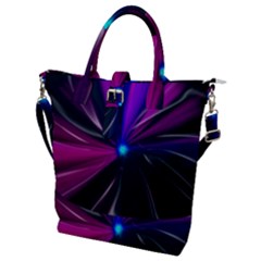 Abstract Background Lightning Buckle Top Tote Bag