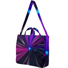 Abstract Background Lightning Square Shoulder Tote Bag by Wegoenart