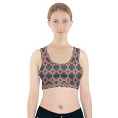 Art Vintage Background Abstract Sports Bra With Pocket by Wegoenart