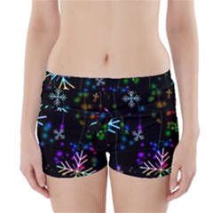 Snowflakes Snow Winter Christmas Boyleg Bikini Wrap Bottoms by Wegoenart