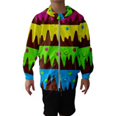 Illustration Abstract Graphic Hooded Windbreaker (kids) by Wegoenart