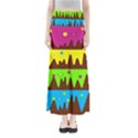 Illustration Abstract Graphic Full Length Maxi Skirt View1