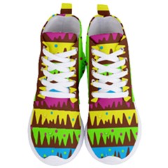 Illustration Abstract Graphic Women s Lightweight High Top Sneakers by Wegoenart