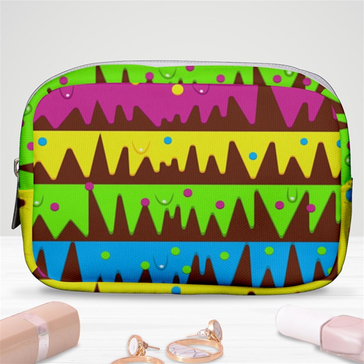 Illustration Abstract Graphic Make Up Pouch (Small)