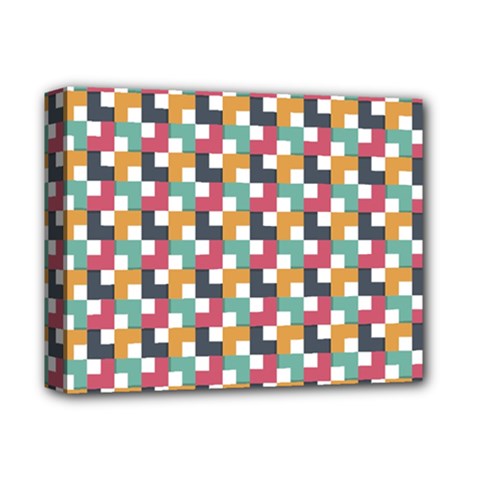 Background Abstract Geometric Deluxe Canvas 14  X 11  (stretched) by Wegoenart