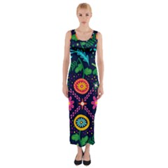 Pattern Nature Design Patterns Fitted Maxi Dress by Wegoenart