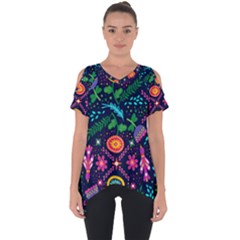 Pattern Nature Design Patterns Cut Out Side Drop Tee by Wegoenart