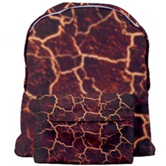 Lava Cracked Background Fire Giant Full Print Backpack by Wegoenart