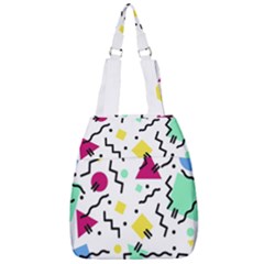 Background Abstract Art Center Zip Backpack