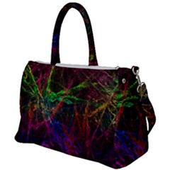 Background Abstract Cubes Square Duffel Travel Bag