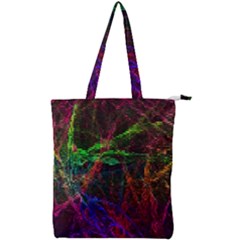 Background Abstract Cubes Square Double Zip Up Tote Bag