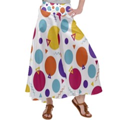 Background Background Polka Dot Satin Palazzo Pants