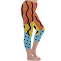 Background Abstract Memphis Capri Winter Leggings  View3