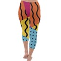 Background Abstract Memphis Capri Winter Leggings  View4