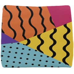 Background Abstract Memphis Seat Cushion by Wegoenart