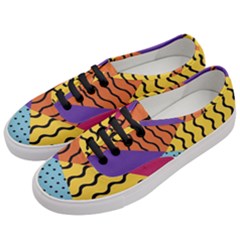 Background Abstract Memphis Women s Classic Low Top Sneakers by Wegoenart