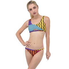 Background Abstract Memphis The Little Details Bikini Set by Wegoenart