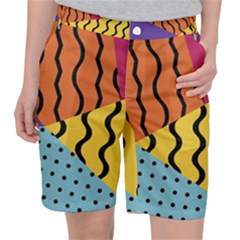 Background Abstract Memphis Pocket Shorts