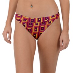 Vintage Abstract Background Band Bikini Bottom