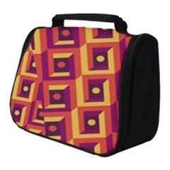 Vintage Abstract Background Full Print Travel Pouch (small)