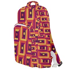 Vintage Abstract Background Double Compartment Backpack