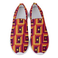 Vintage Abstract Background Women s Slip On Sneakers