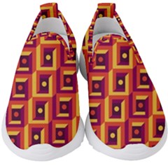 Vintage Abstract Background Kids  Slip On Sneakers