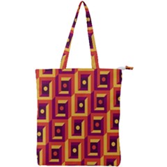 Vintage Abstract Background Double Zip Up Tote Bag