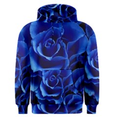 Blue Roses Flowers Plant Romance Men s Pullover Hoodie by Wegoenart