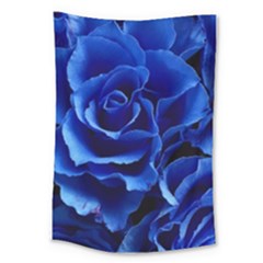 Blue Roses Flowers Plant Romance Large Tapestry by Wegoenart