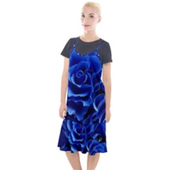 Blue Roses Flowers Plant Romance Camis Fishtail Dress