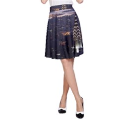 New York Manhattan Evening Dusk A-line Skirt by Wegoenart