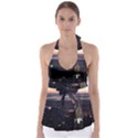 New York Manhattan Evening Dusk Babydoll Tankini Top View1