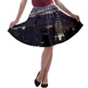 New York Manhattan Evening Dusk A-line Skater Skirt View1