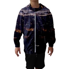 New York Manhattan Evening Dusk Hooded Windbreaker (kids) by Wegoenart