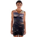 New York Manhattan Evening Dusk Wrap Front Bodycon Dress View1