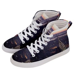 New York Manhattan Evening Dusk Men s Hi-top Skate Sneakers by Wegoenart