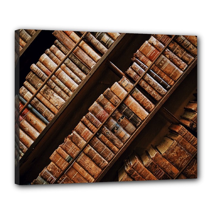 Books Bookshelf Classic Collection Canvas 20  x 16  (Stretched)