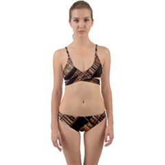 Books Bookshelf Classic Collection Wrap Around Bikini Set by Wegoenart